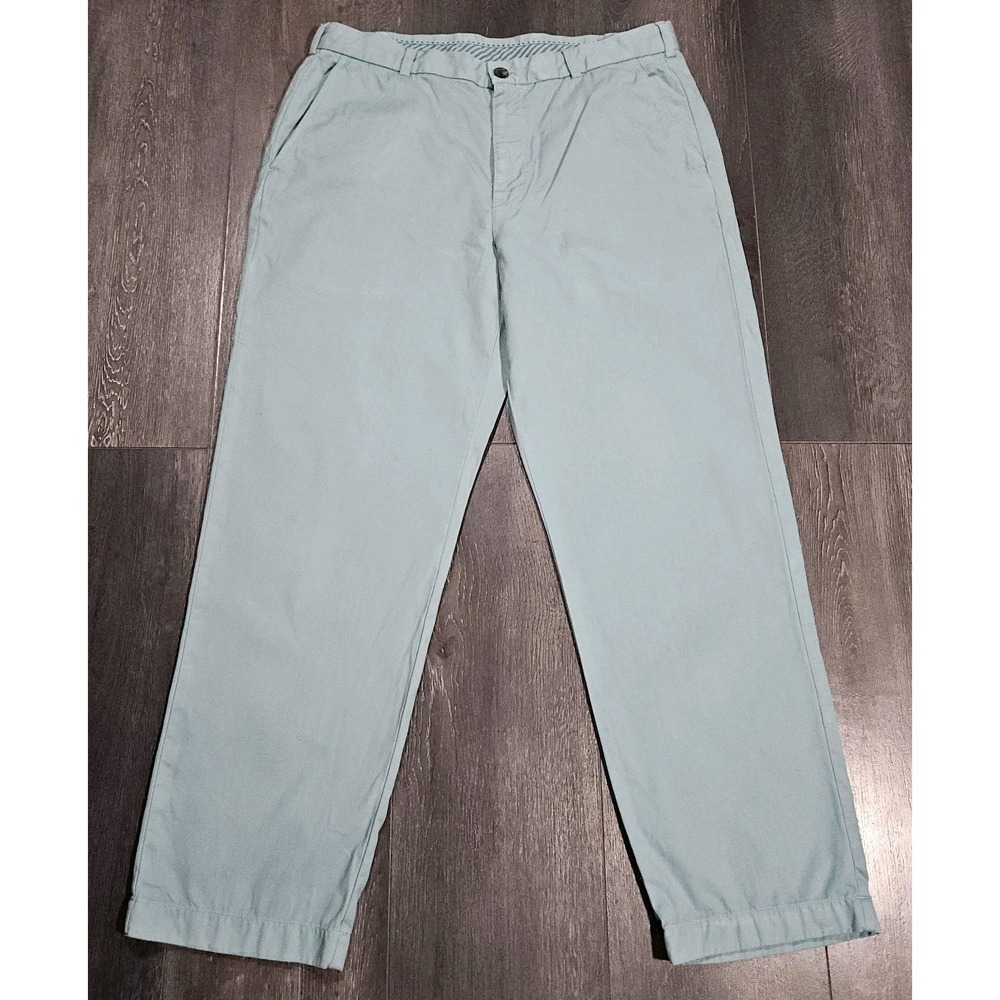 Brooks Brothers Clark Chino Pants Men 36x30 Teal‎ Preppy College City Casual